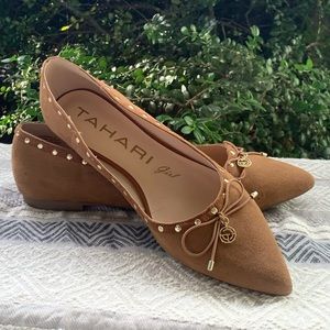 Tahari Girl brown flats 9